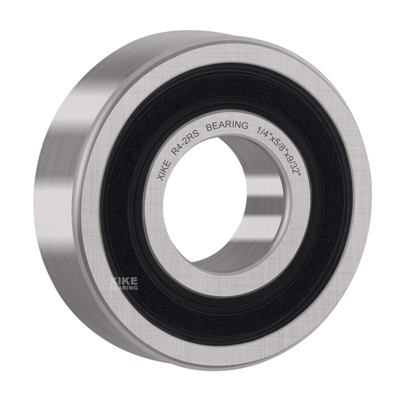 XiKe 10 Pcs R4-2RS Double Rubber Seal Bearings 1/4"" x 5/8"" x 9/32"", Pre-Lubricated and Stable Performance and Cost Effective, Deep Groove Ball Bearings. - Image 5
